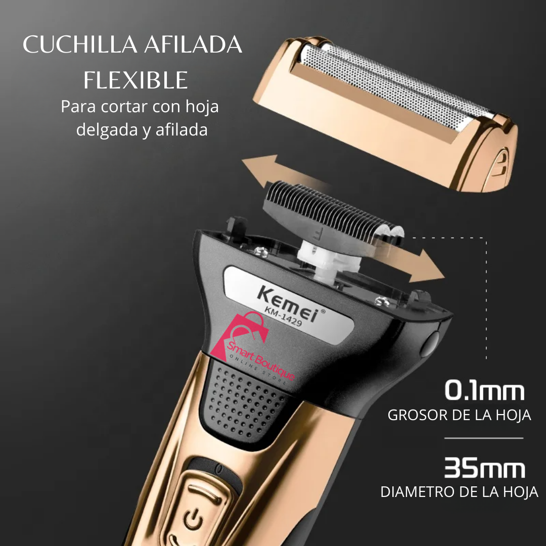 Cortapelos recargable 3 en 1 KEMEI entregaycobro